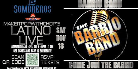 Makeitpopwithchop's Latino Live ft. The Barrio Band primary image