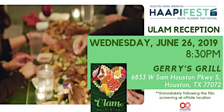 2019 HAAPIFEST: ULAM Reception Dinner primary image