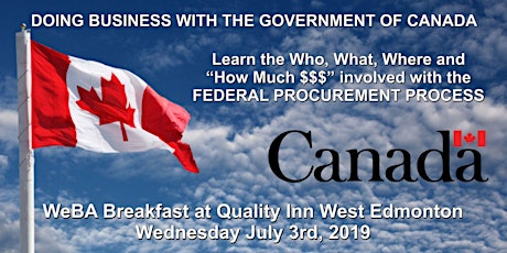 WeBA Breakfast "Are you doing business with the Government of Canada?" primary image