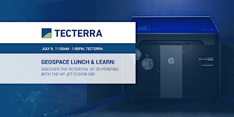 Geospace Lunch & Learn:  Discover the Potential of 3D Printing with the HP Jet Fusion 580 primary image