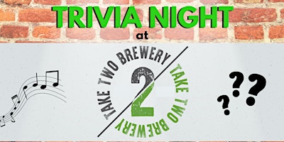 Primaire afbeelding van FREE Wednesday Trivia Show! At Take Two Brewery!