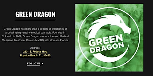Primaire afbeelding van Green Dragon (Boynton) | Artist Post | Free Daily Artist Vendor Spots