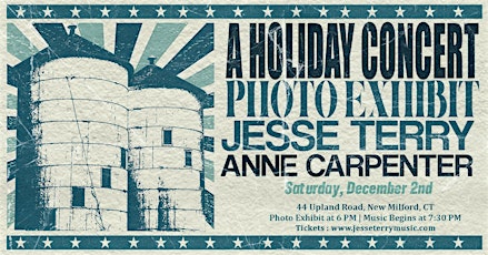 Primaire afbeelding van Jesse Terry + Anne Carpenter: A Holiday Concert & Photo Exhibit at the Silo