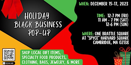 Passport to Black-Owned Businesses Holiday Pop-Up - Harvard Square - FREE! primary image