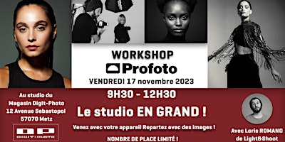 Logo for event Workshop Profoto - le studio en grand !