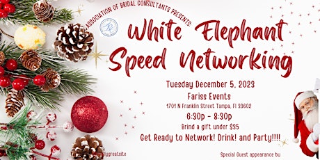 Imagem principal do evento ABC December White Elephant Networking Cocktail party  12/5/23