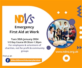 Emergency First Aid at Work 1/2-day course primary image
