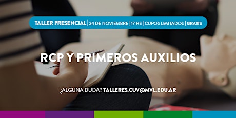 Primaire afbeelding van Taller de RCP y Primeros Auxilios