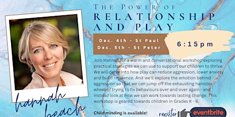 Imagen principal de The Power of Relationship and Play with Hannah Beach
