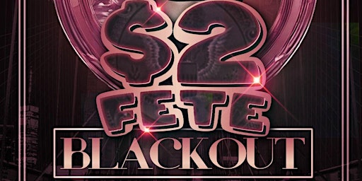 $2 FETE   -  ALL BLACK  with a splash of PINK primary image