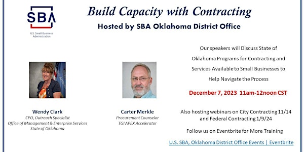 Build Capacity with Government Contracting