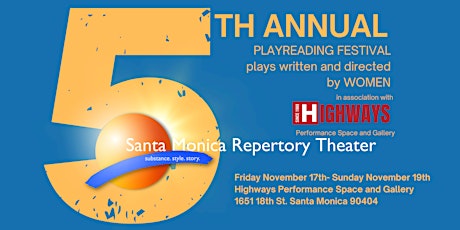 5th Annual Playreading Festival - November 17th through 19th primary image