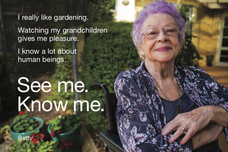 See me. Know me. A live exploration of ageing