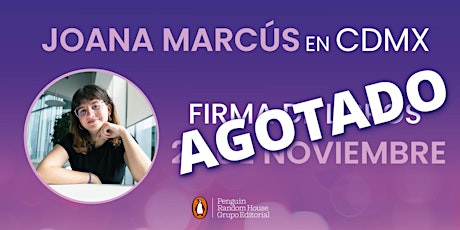 Imagen principal de Firma de libros en CDMX con Joana Marcús