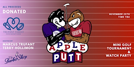 Imagen principal de 2023 Apple Putt Celebrity Mini Golf Tournament and Watch Party!