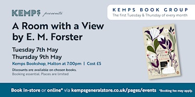 Book Club - Thursday - A Room With A View by E.M. Forster primary image