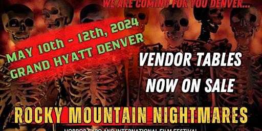 Vendor Tables for Rocky Mountain Nightmares 2024 primary image