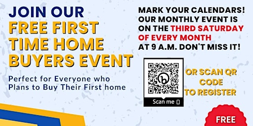 Join our FREE first Time Home Buyers event primary image