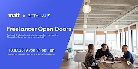 Image principale de Malt x Betahaus Neukölln: Open Doors for freelancers