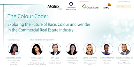 The Colour Code: Exploring Race, Colour & Gender In The Commercial Real Estate Industry primary image
