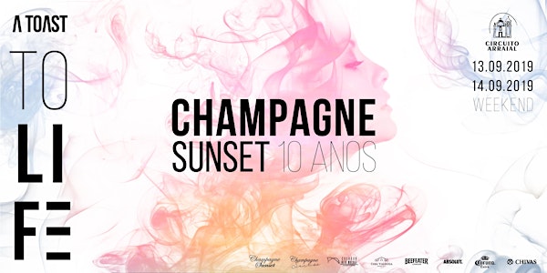 Champagne Sunset - A Toast to Life