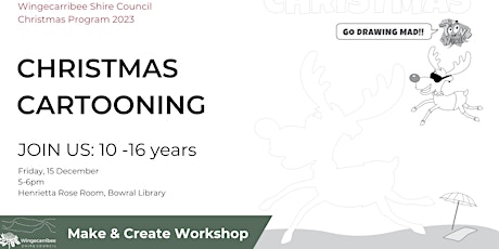 Make and Create: Christmas Cartooning for Kids (10-16 years) primary image