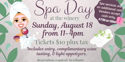 Spa Day at the Winery