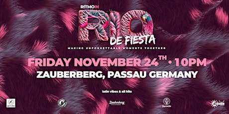 Hauptbild für RITMO IN RIO DE FIESTA 24.11 FRIDAY 22 PM