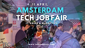 Primaire afbeelding van AMSTERDAM TECH JOB FAIR SPRING 2024