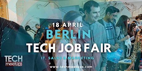 Image principale de BERLIN TECH JOB FAIR SPRING 2024