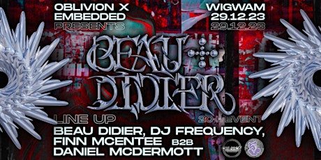 Embedded & Oblivion Presents: Beau Didier at Wigwam primary image