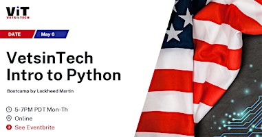 Hauptbild für ViT Intro to Python Sponsored by Lockheed Martin!