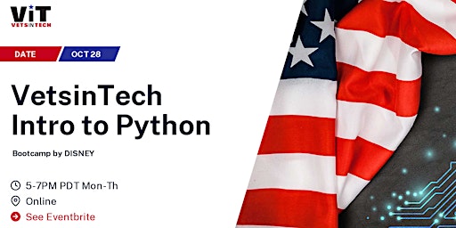 Hauptbild für ViT Intro to Python Sponsored by DISNEY!