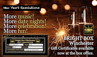 BRIGHT BOX THEATER GIFT CERTIFICATE primary image
