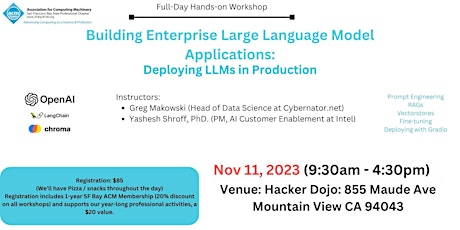 Imagem principal do evento Building Enterprise Large Language Model Applications
