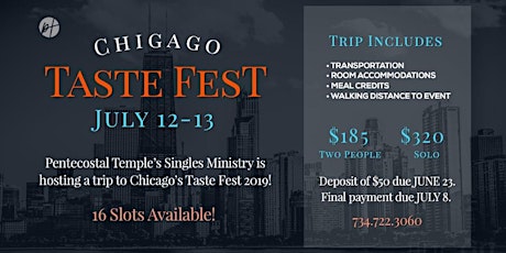 PT Single Ministry - Road Trip Chicago Taste Fest 2019 primary image