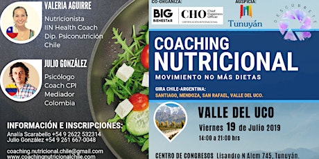 Imagen principal de Valle de Uco / Seminario Intensivo: Coaching Nutricional - Movimiento: no más dietas