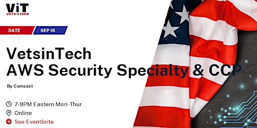 Immagine principale di VetsinTech AWS CCP & Security Specialty by Comcast 