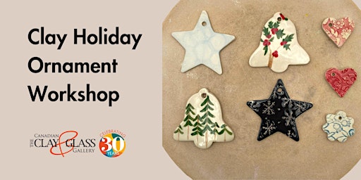 Imagem principal de Clay Holiday Ornament Workshop