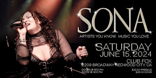 SONA - Artists You Know. Music You Love. primary image