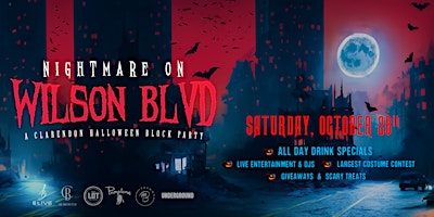 Image principale de Nightmare on Wilson Blvd - Clarendon Halloween Bar Crawl