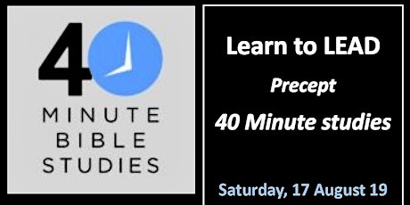 Learn to LEAD the 40 Minute studies primary image