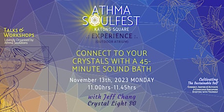 Hauptbild für Connect to your crystals with a 45-minute Sound Bath with Jeff