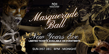 Hauptbild für New Years Eve Masquerade Ball - Sunday December 31st