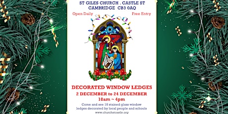 Advent at St Giles Church - decorated window ledges primary image