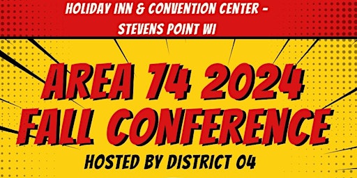 2024 Area 74 Fall Conference primary image