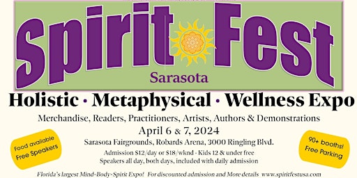 Primaire afbeelding van Spirit Fest™ Metaphysical & Holistic Fair - Sarasota