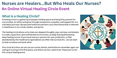 Imagem principal do evento Nurses are Healers...But Who Heals Our Nurses?