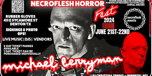 Immagine principale di Necroflesh Horror Fest w/Michael Berryman 