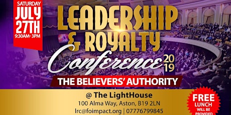 LEADERSHIP & ROYALTY CONFERENCE 2019 primary image